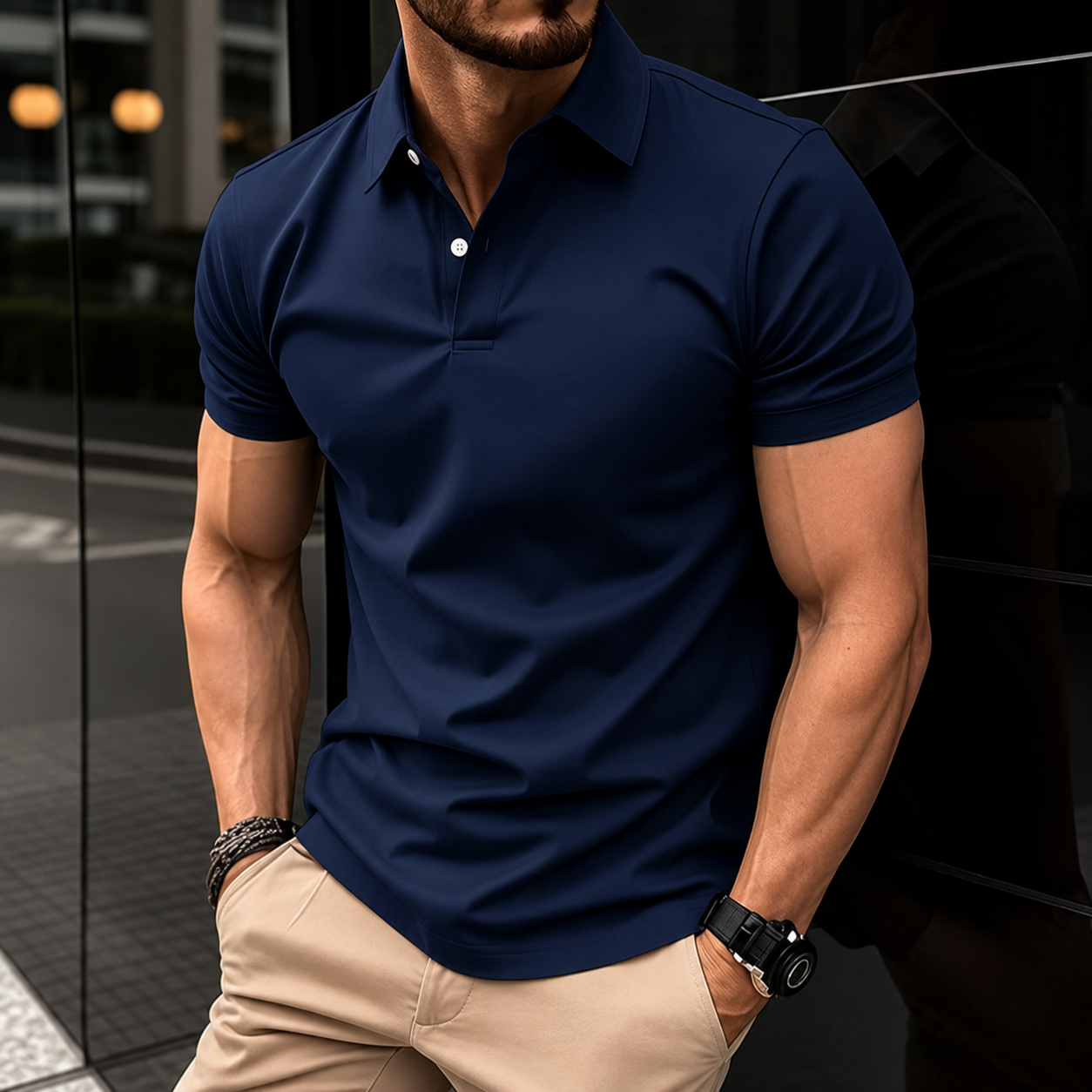 Mens PowerFit Polo for Night Out