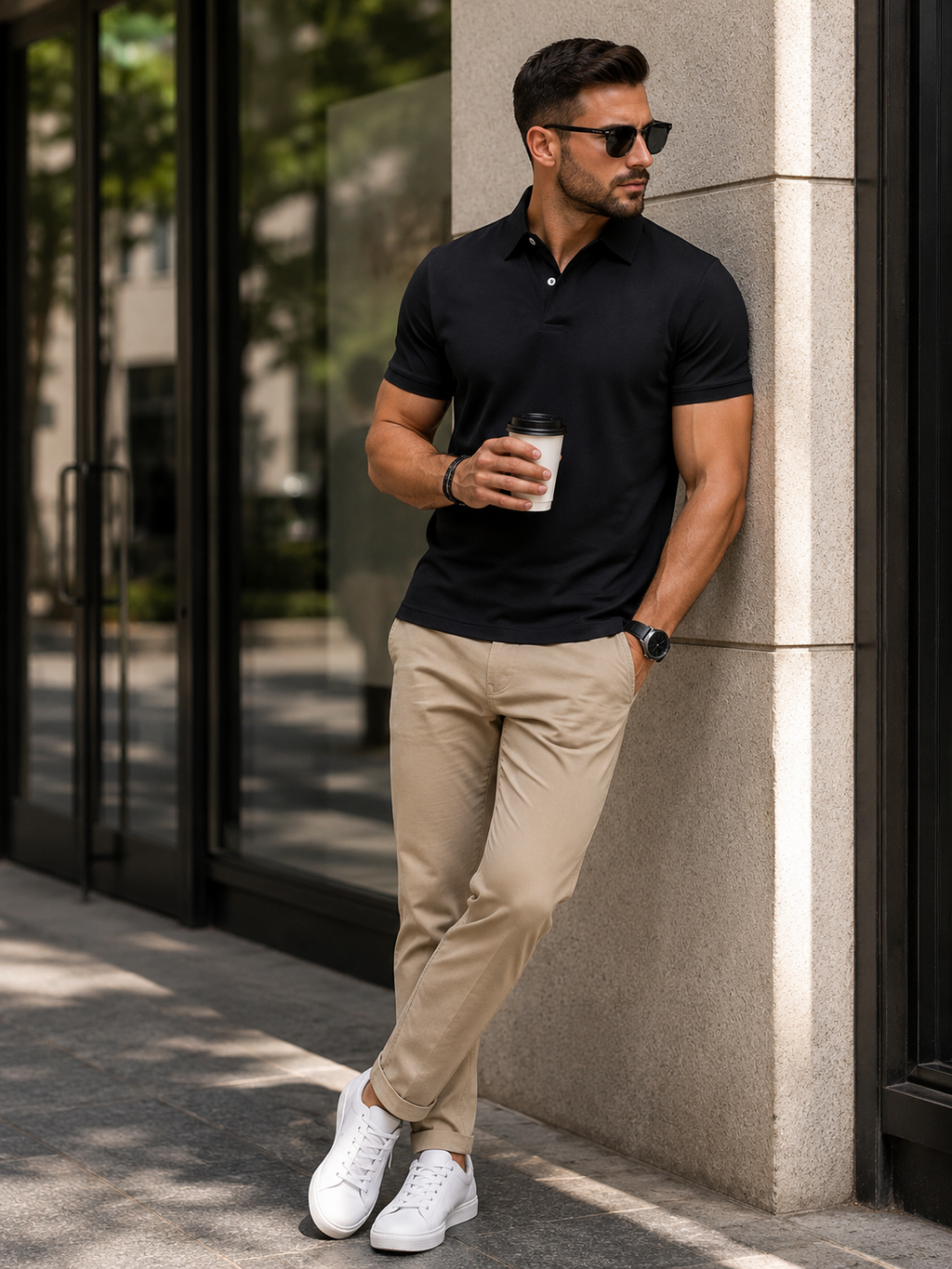 Mens PowerFit Polo for Night Out