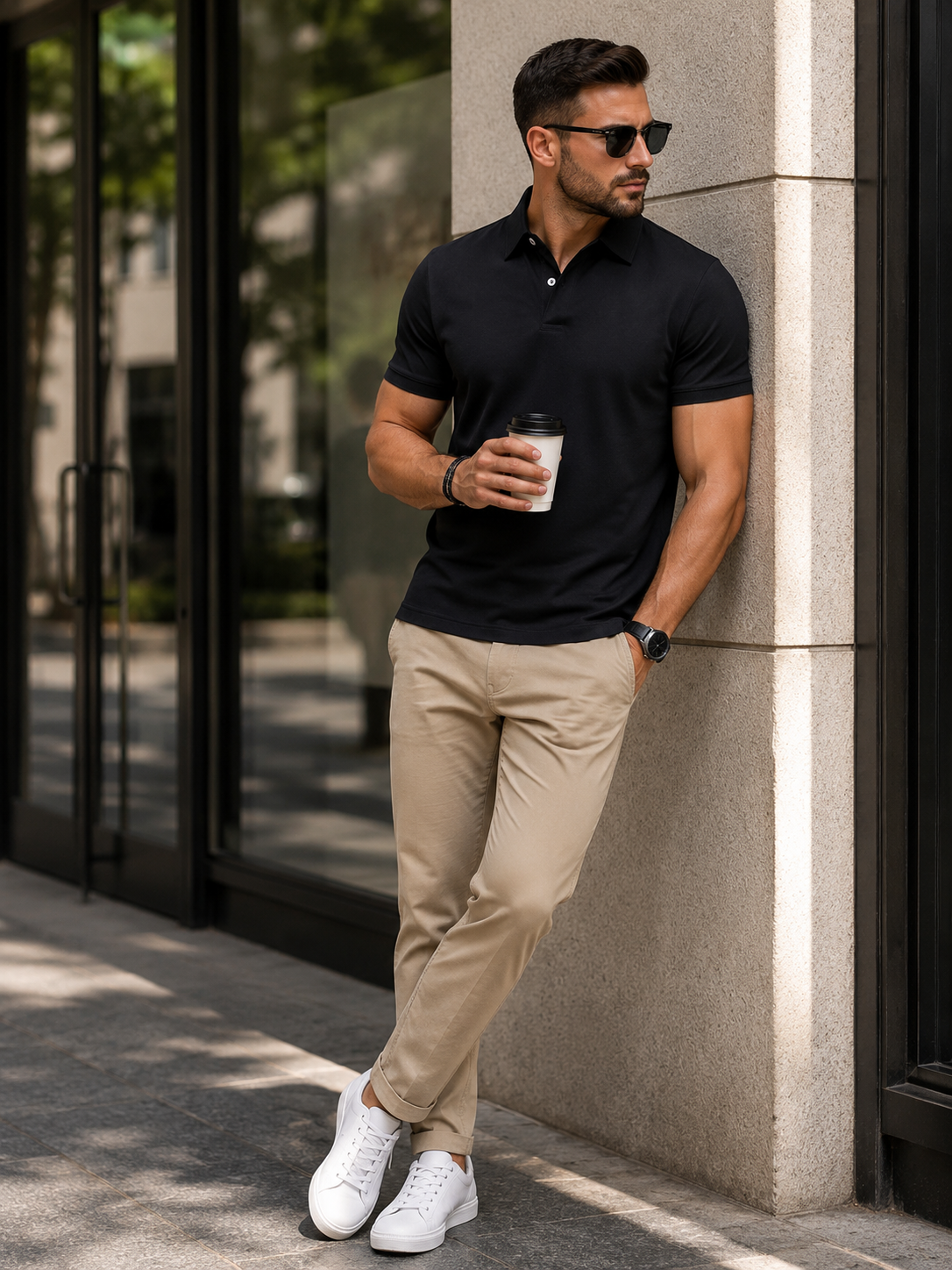Mens PowerFit Polo for Night Out