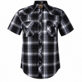 Mens Midnight Range Plaid Snap Shirt