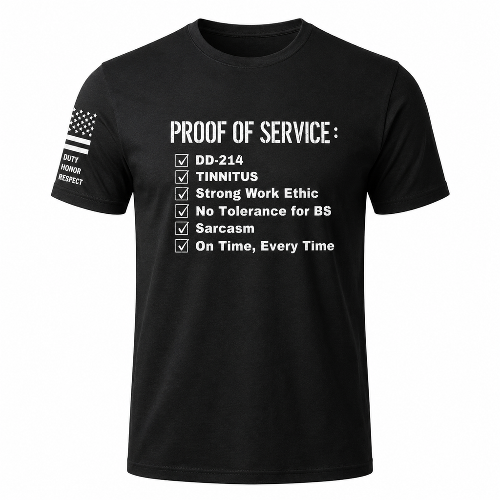 Mens Service-Proven Checklist Graphic Tee