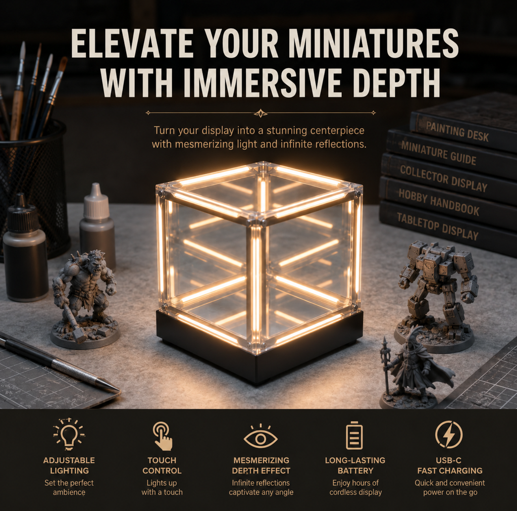 InfinityGlow Miniature Display Cube