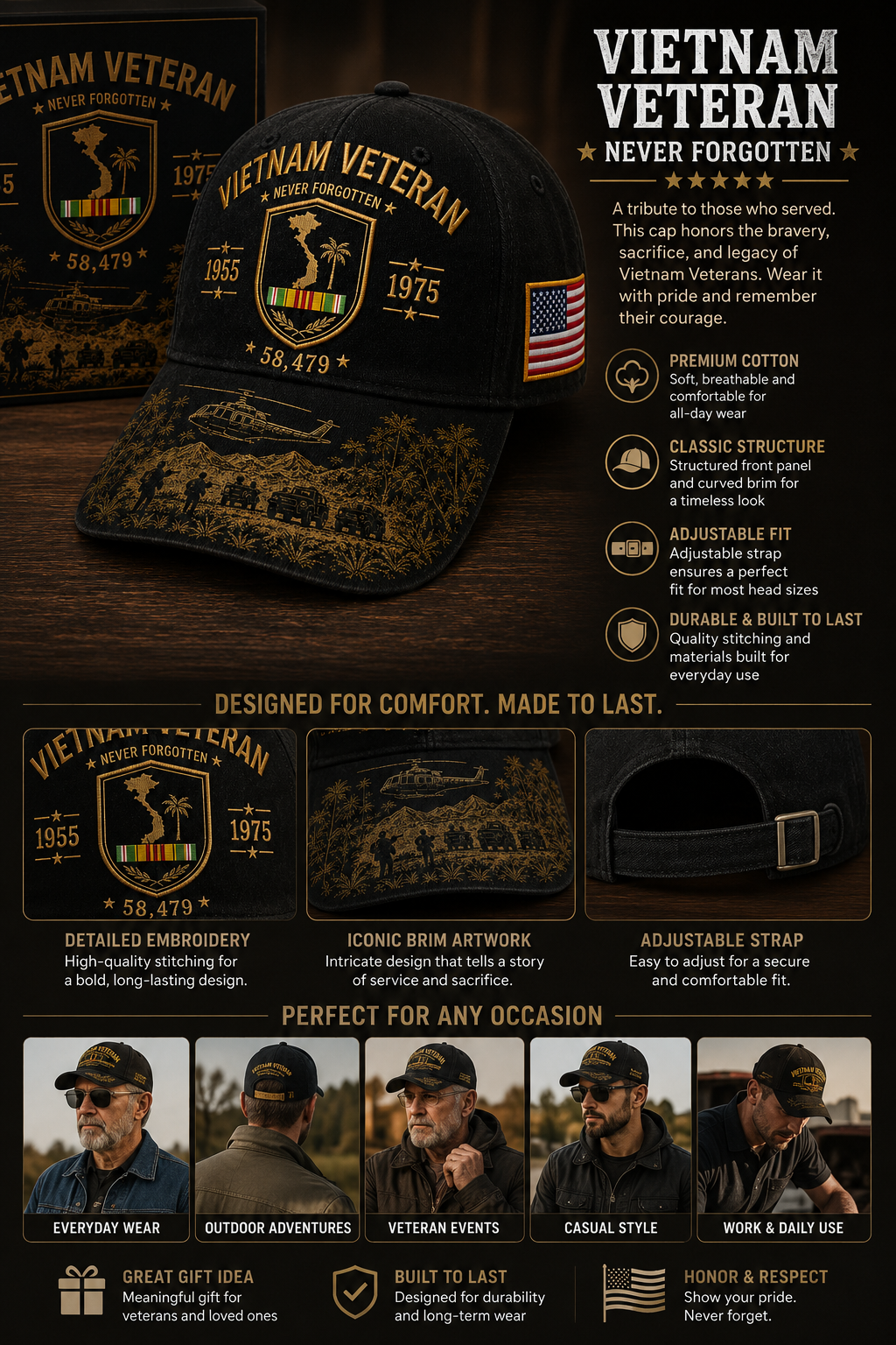 Vietnam Service Legacy Cap
