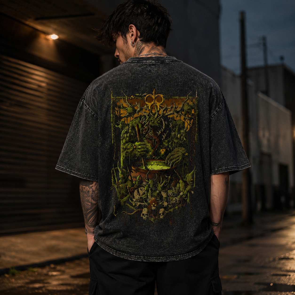 Mens Dark Grove Monster Graphic Tee