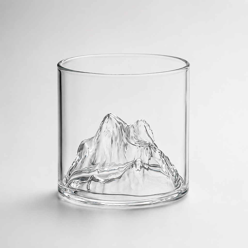 Mountain Peak Whiskey Glass