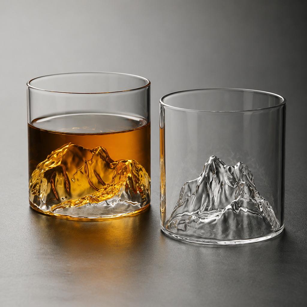 Mountain Peak Whiskey Glass
