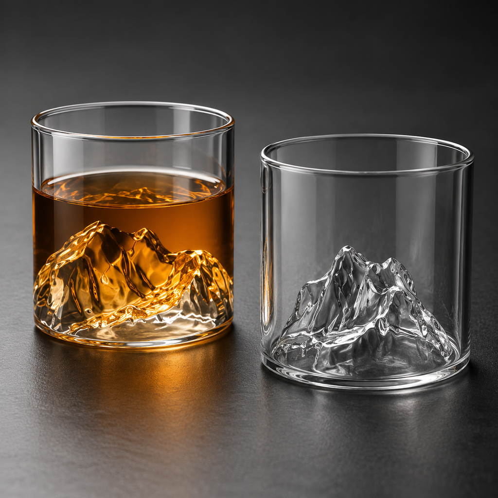 Mountain Peak Whiskey Glass