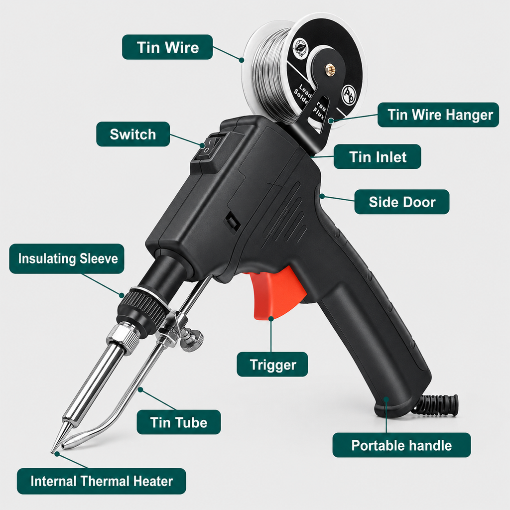 TriggerFeed Automatic Soldering Gun
