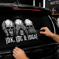Skulls Rear Window Decal