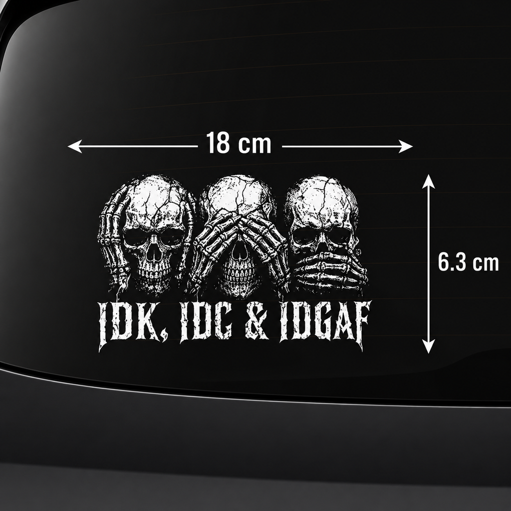 Skulls Rear Window Decal