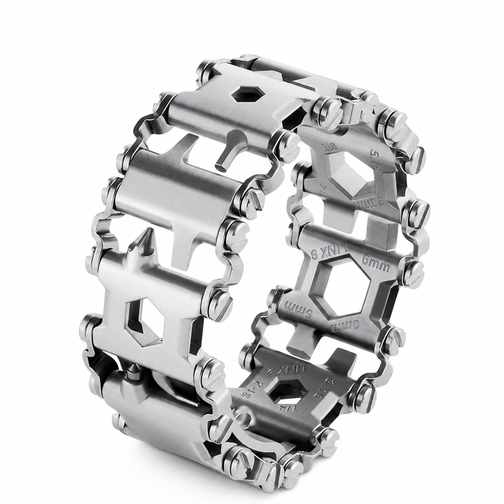 17-in-1 Stainless Steel Multi-Tool Bracelet