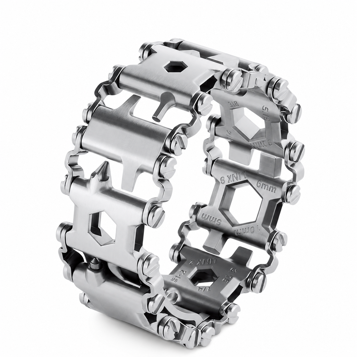 17-in-1 Stainless Steel Multi-Tool Bracelet