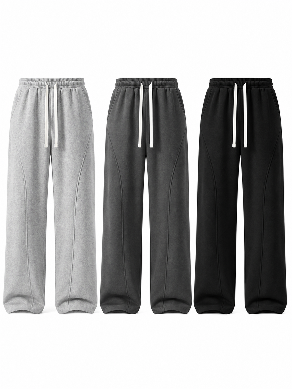 Fleece-Lined Wide-Leg Sweatpants — Relaxed Comfort for Everyday Wear