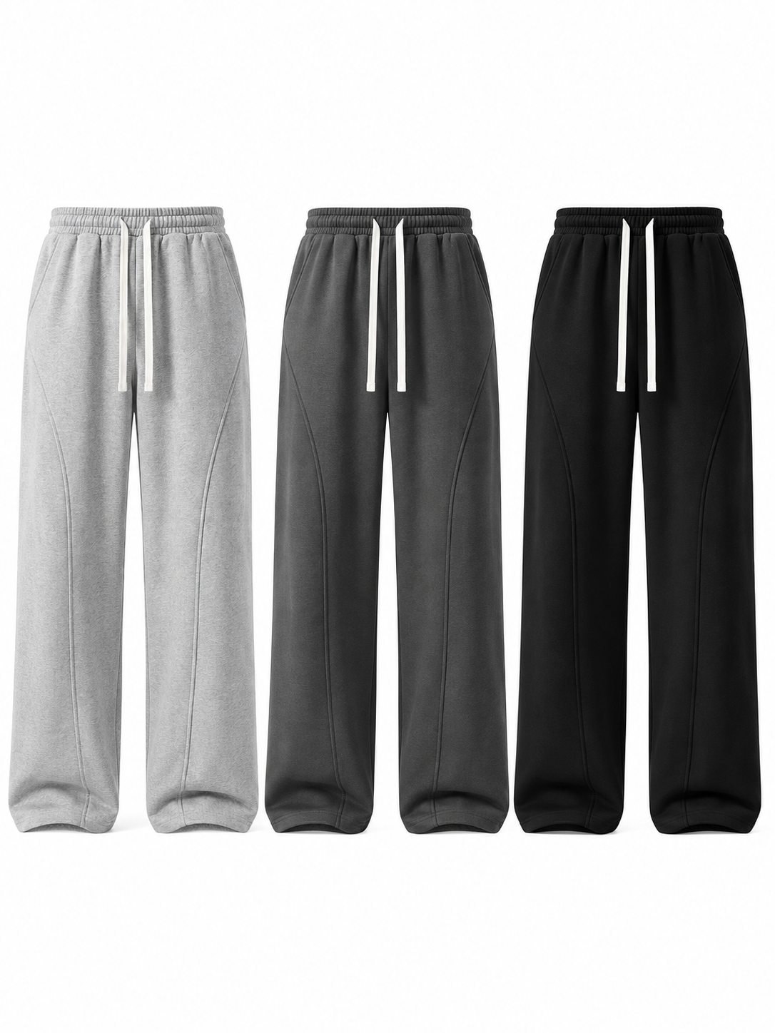 Fleece-Lined Wide-Leg Sweatpants — Relaxed Comfort for Everyday Wear