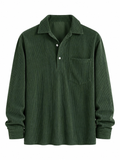 Men’s Ribbed Long Sleeve Shirt — Texture, Comfort &amp; Effortless Everyday Style