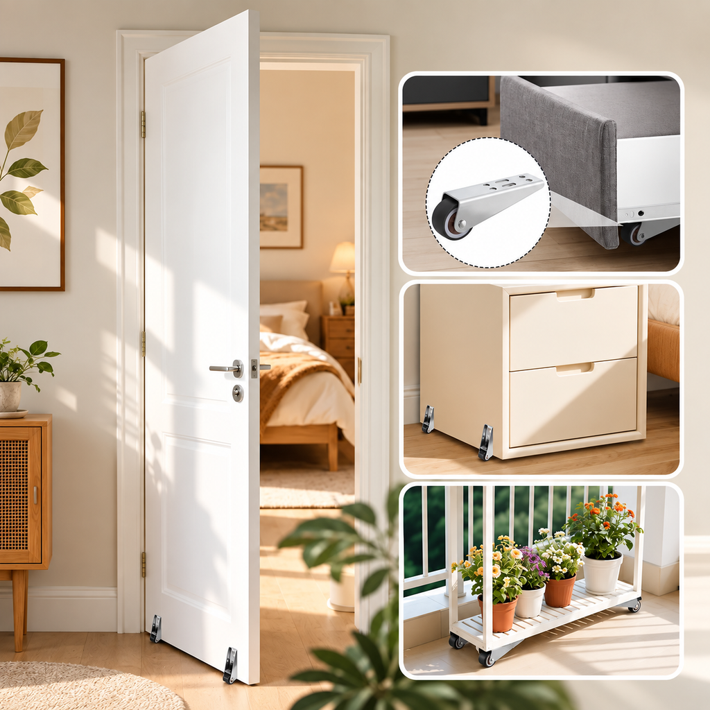 Low-Profile Furniture Rollers — Make Everyday Furniture Easier to Move