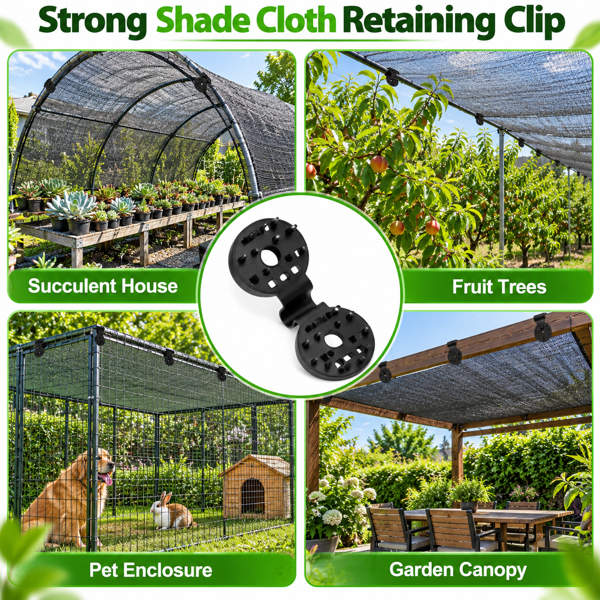 Shade Cloth Clips — Secure Your Shade Faster, Cleaner, And With Less Hassle