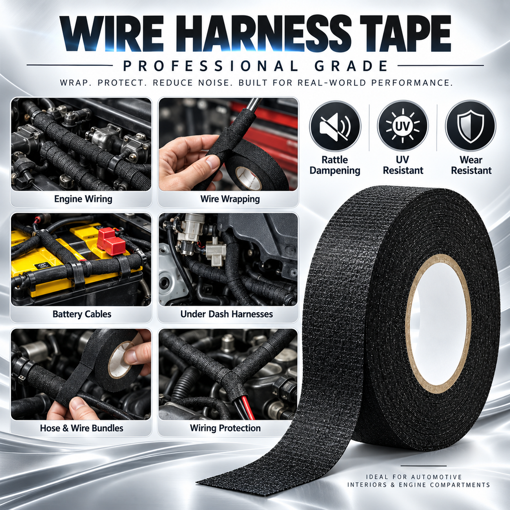 Wire Harness Tape — Wrap, Protect &amp; Keep Automotive Wiring Organized