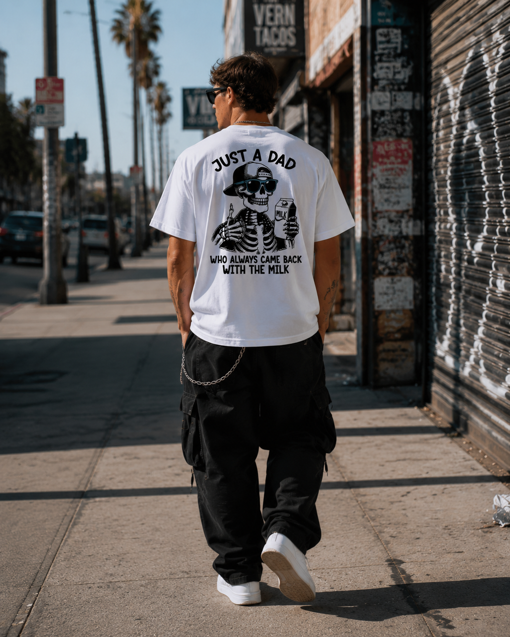 DAD CAME BACK MEME DOUBLE-SIDED T-SHIRT