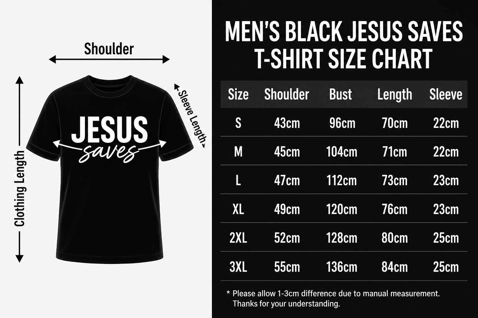 Men’s Minimalist “Jesus Saves” Graphic T-Shirt – Casual Streetwear Cotton Tee