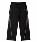 MEN’S MINIMAL CONTRAST LINE WIDE-LEG PANTS