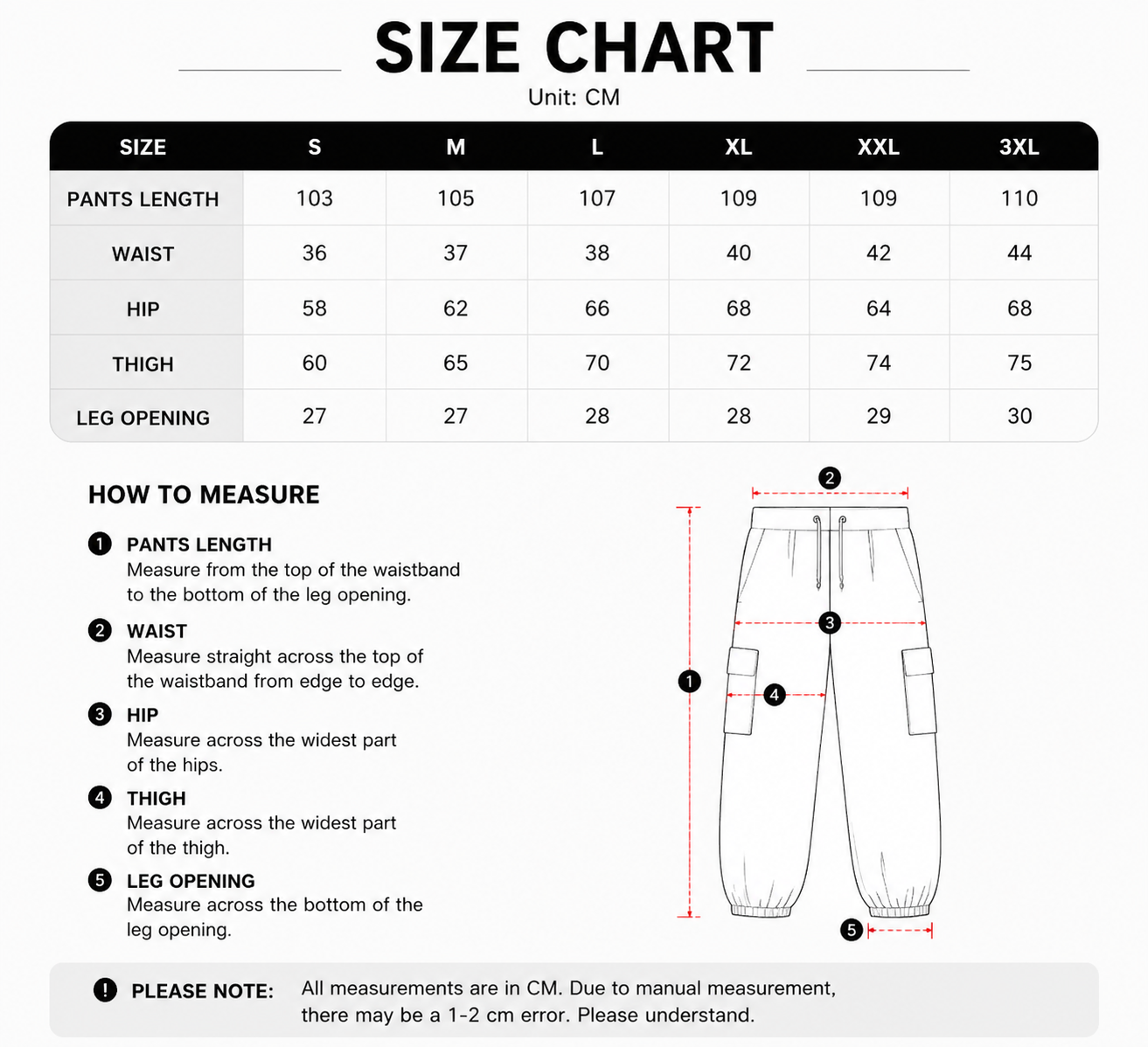 MEN’S TACTICAL CARGO JOGGER PANTS Utility Techwear Streetwear Slim Fit Pants
