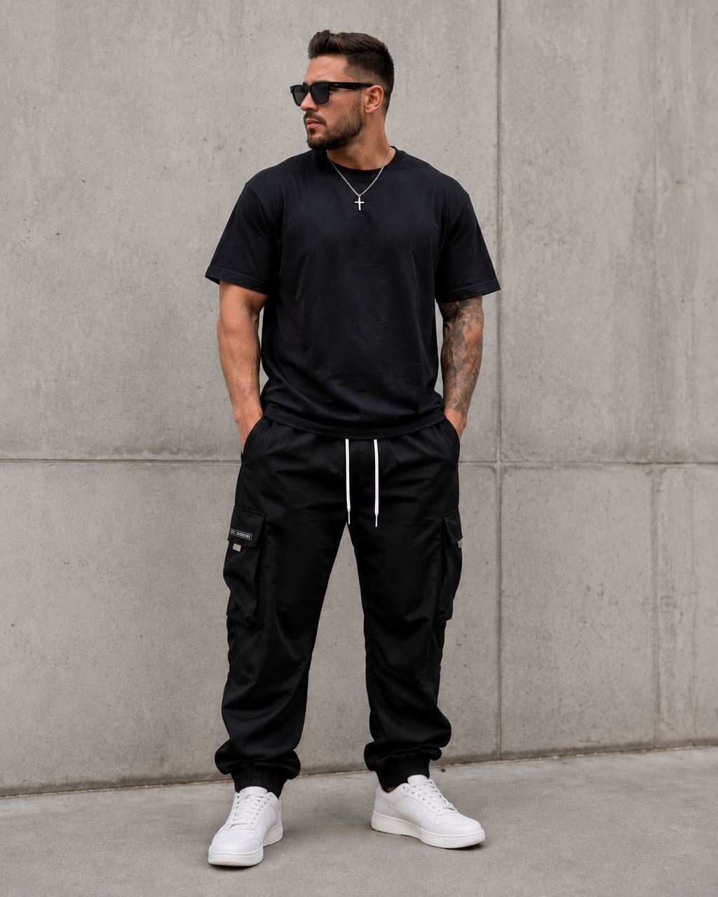 MEN’S TACTICAL CARGO JOGGER PANTS Utility Techwear Streetwear Slim Fit Pants