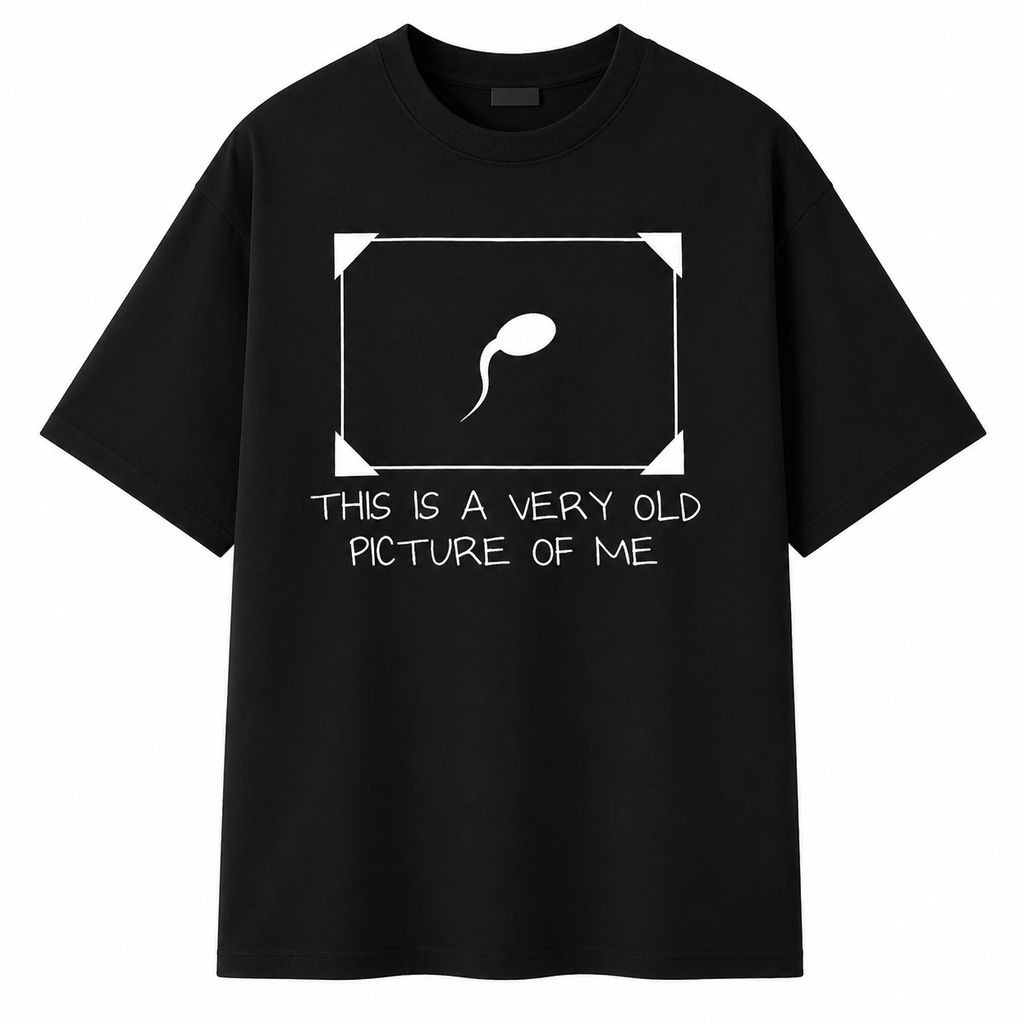 This Is a Very Old Picture of Me Meme Graphic Tee – Ironic Funny Streetwear T-Shirt for Men