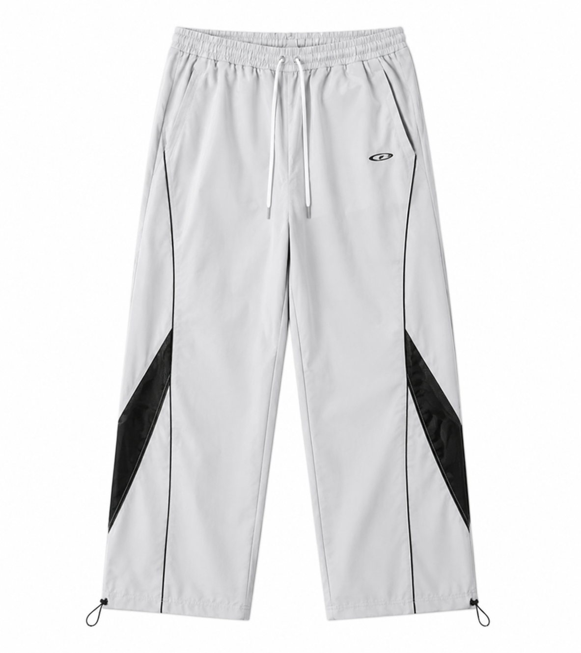 MEN’S MINIMAL CONTRAST LINE WIDE-LEG PANTS