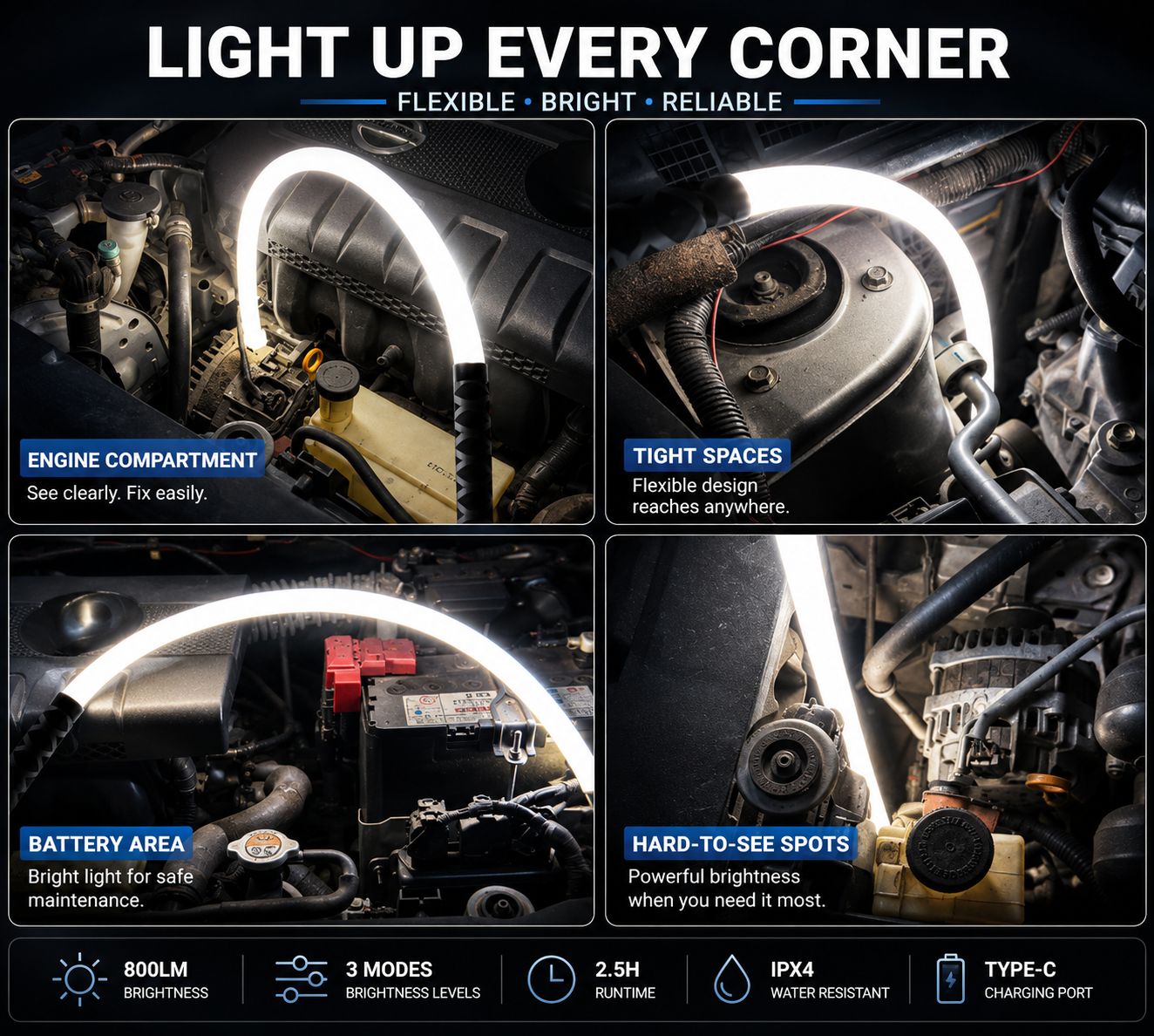 FlexBeam Bendable LED Work Light