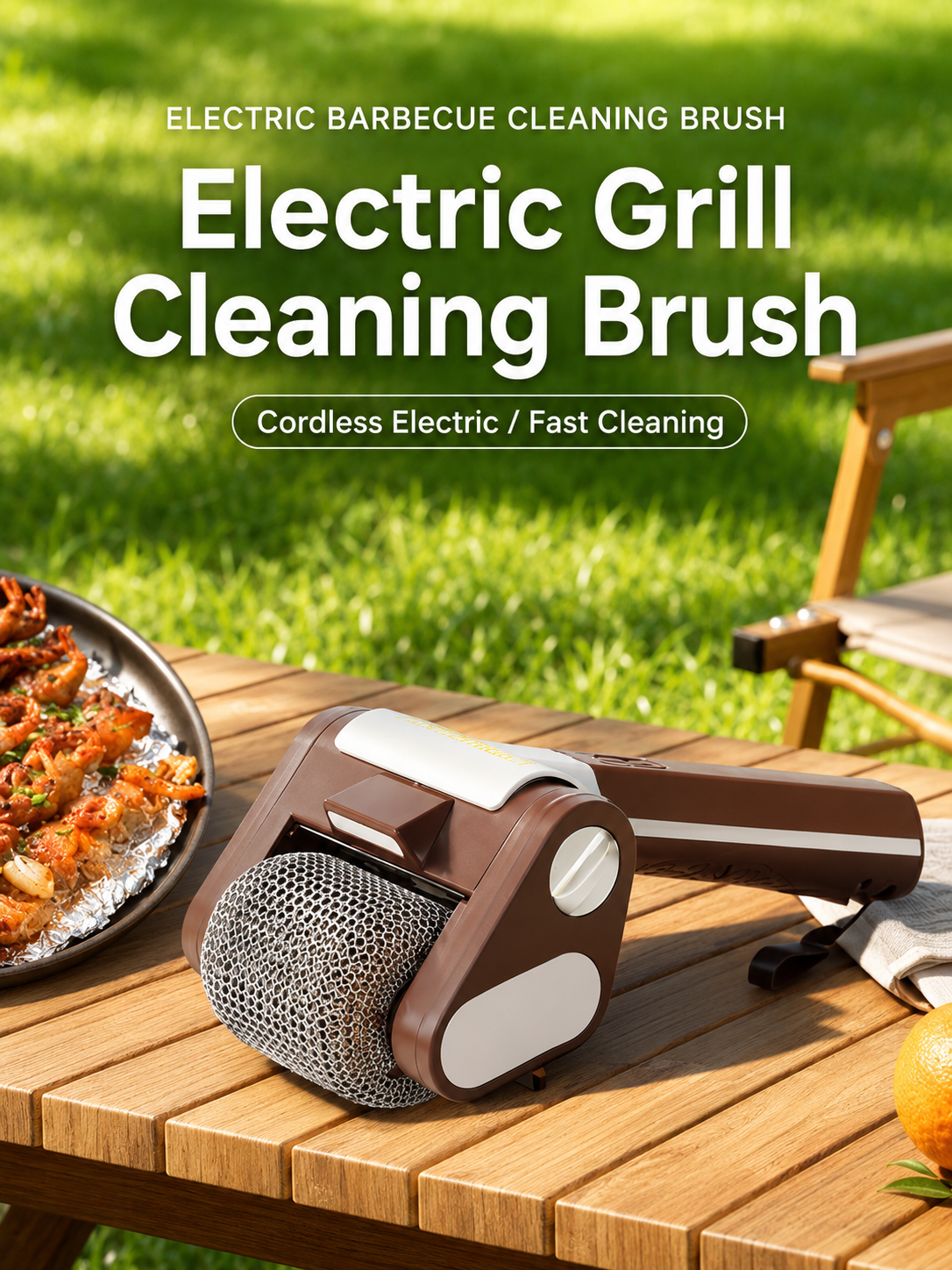 ElectricSpin BBQ Grill Cleaner