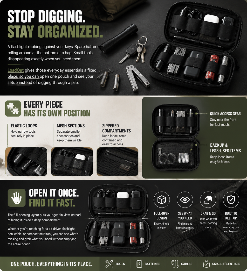 LoadOut Compact EDC Organizer Pouch