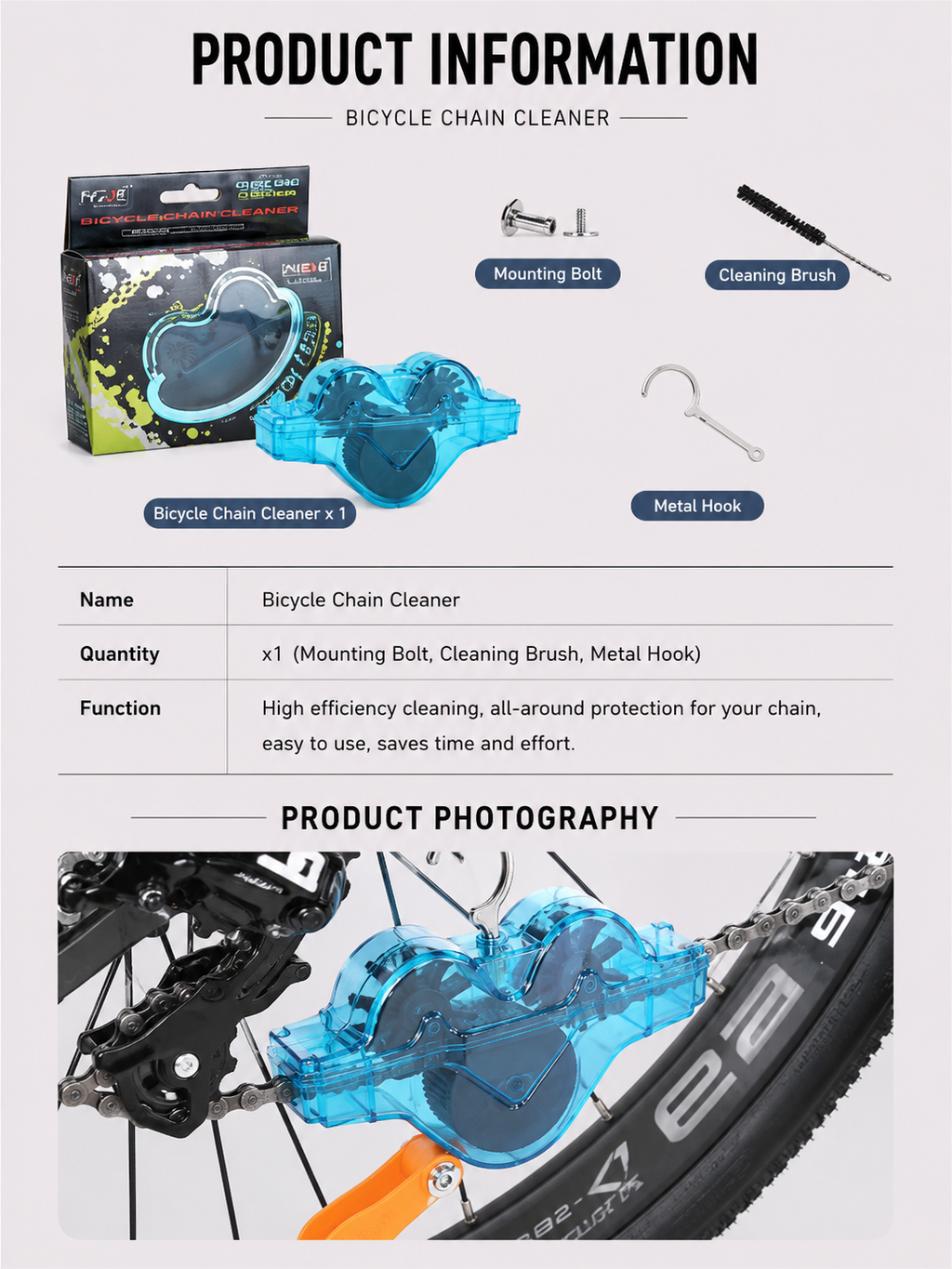 ChainSpin Bicycle Chain Cleaner