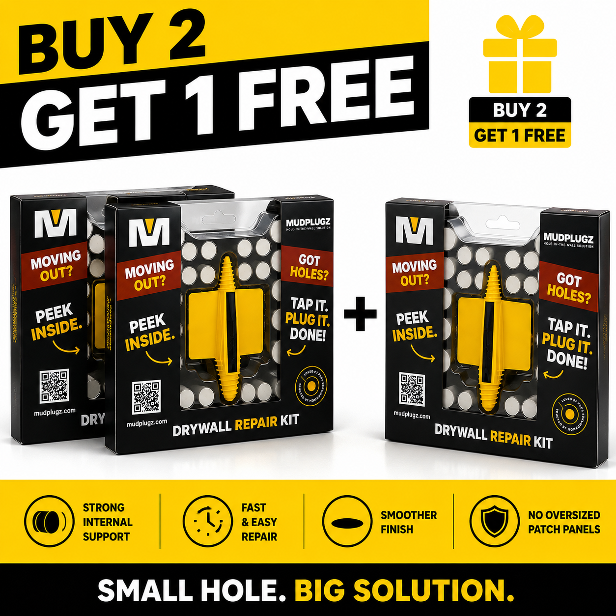 QuickFill Drywall Repair Plug Kit