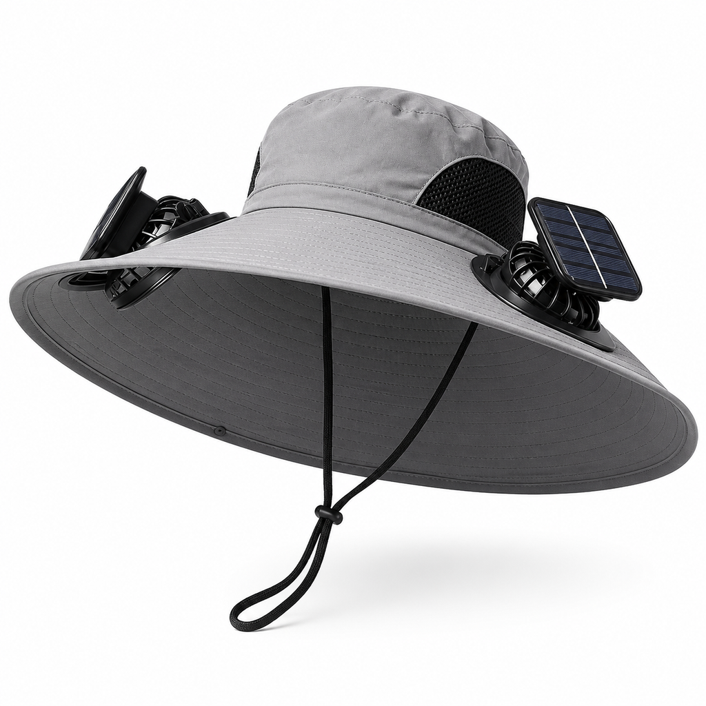 SolarBreeze Dual-Fan Sun Hat