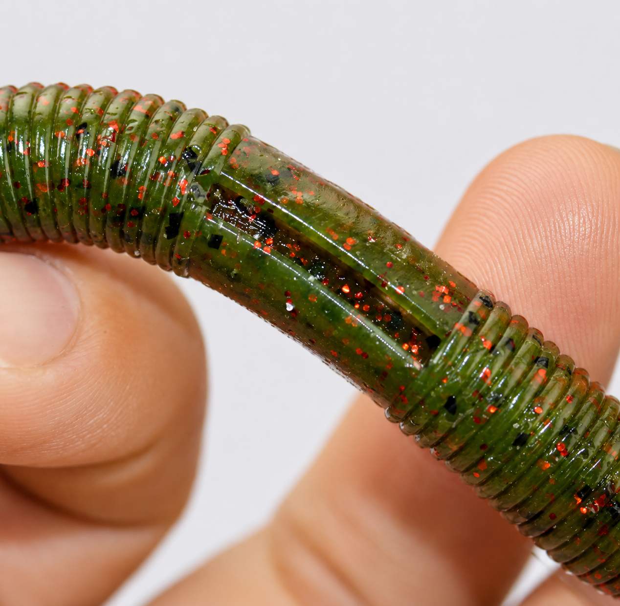 SaltBite Ribbed Soft Plastic Worm