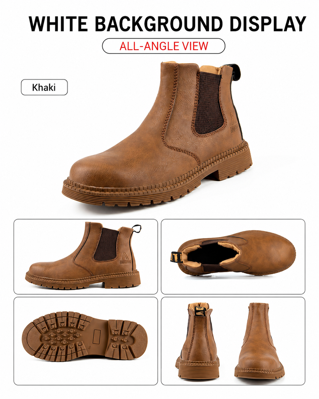 Men's Steel Toe Chelsea Work Boots