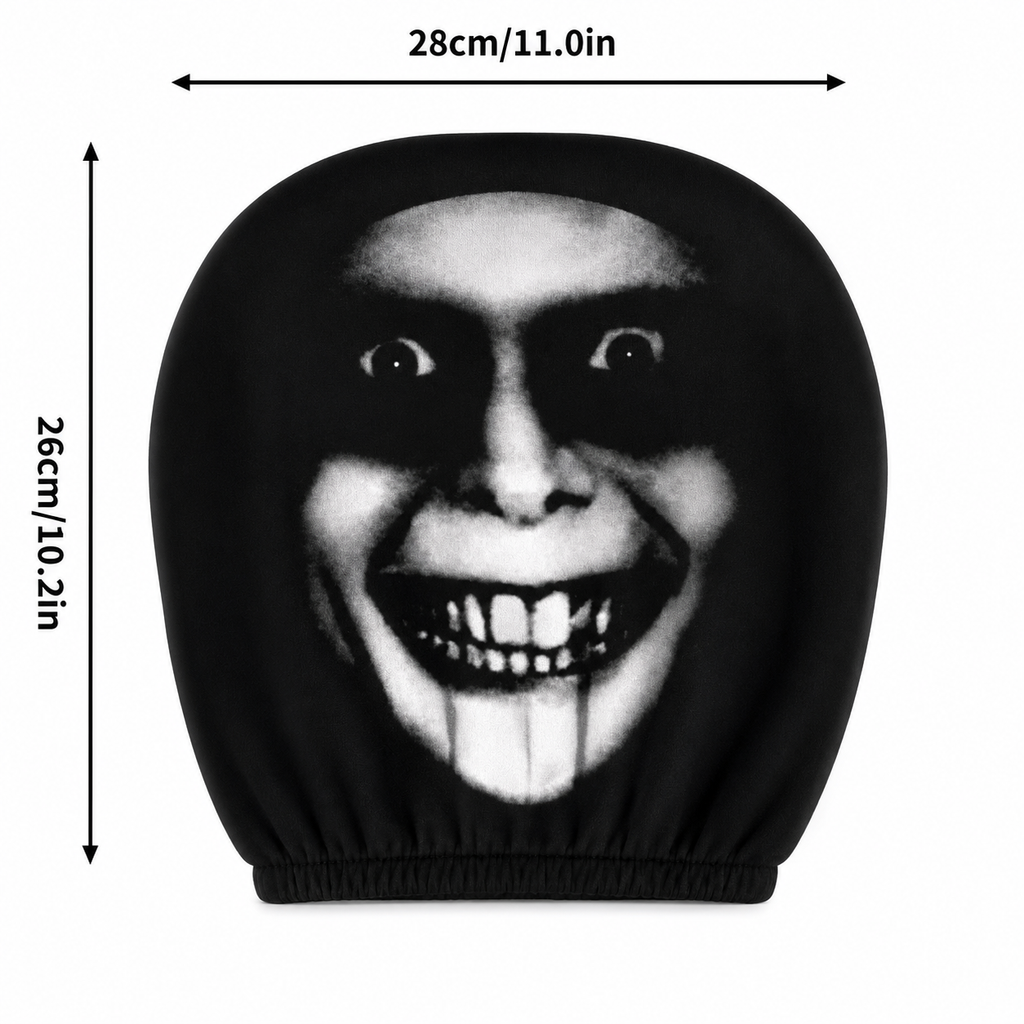 Horror Graphic Car Headrest Cover