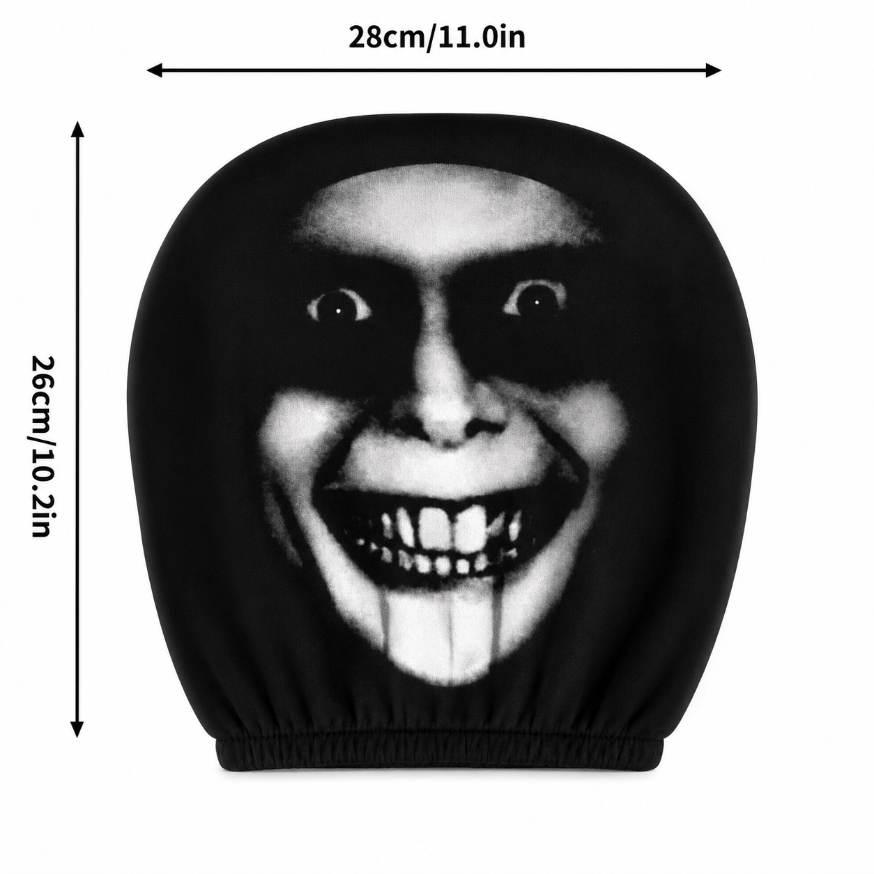 Horror Graphic Car Headrest Cover