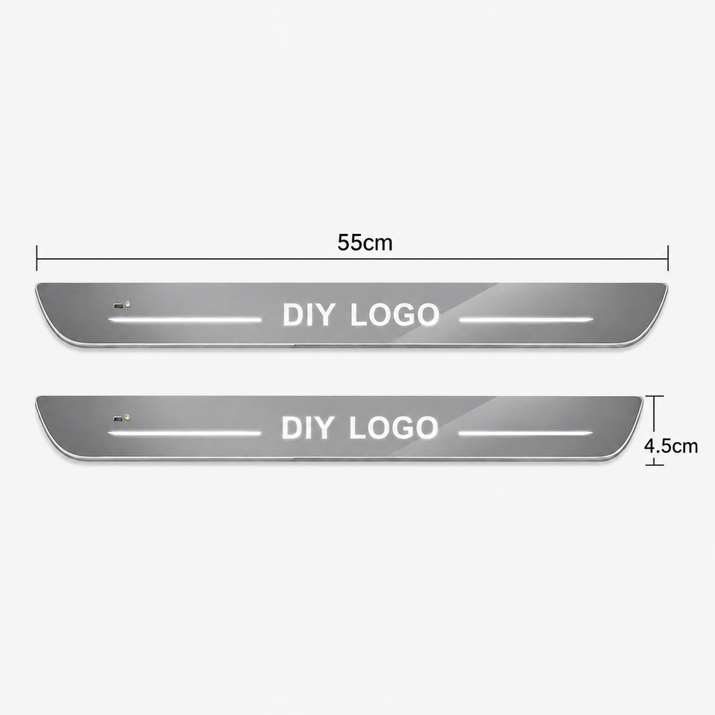 Rechargeable LED Car Door Sill Protector Lights