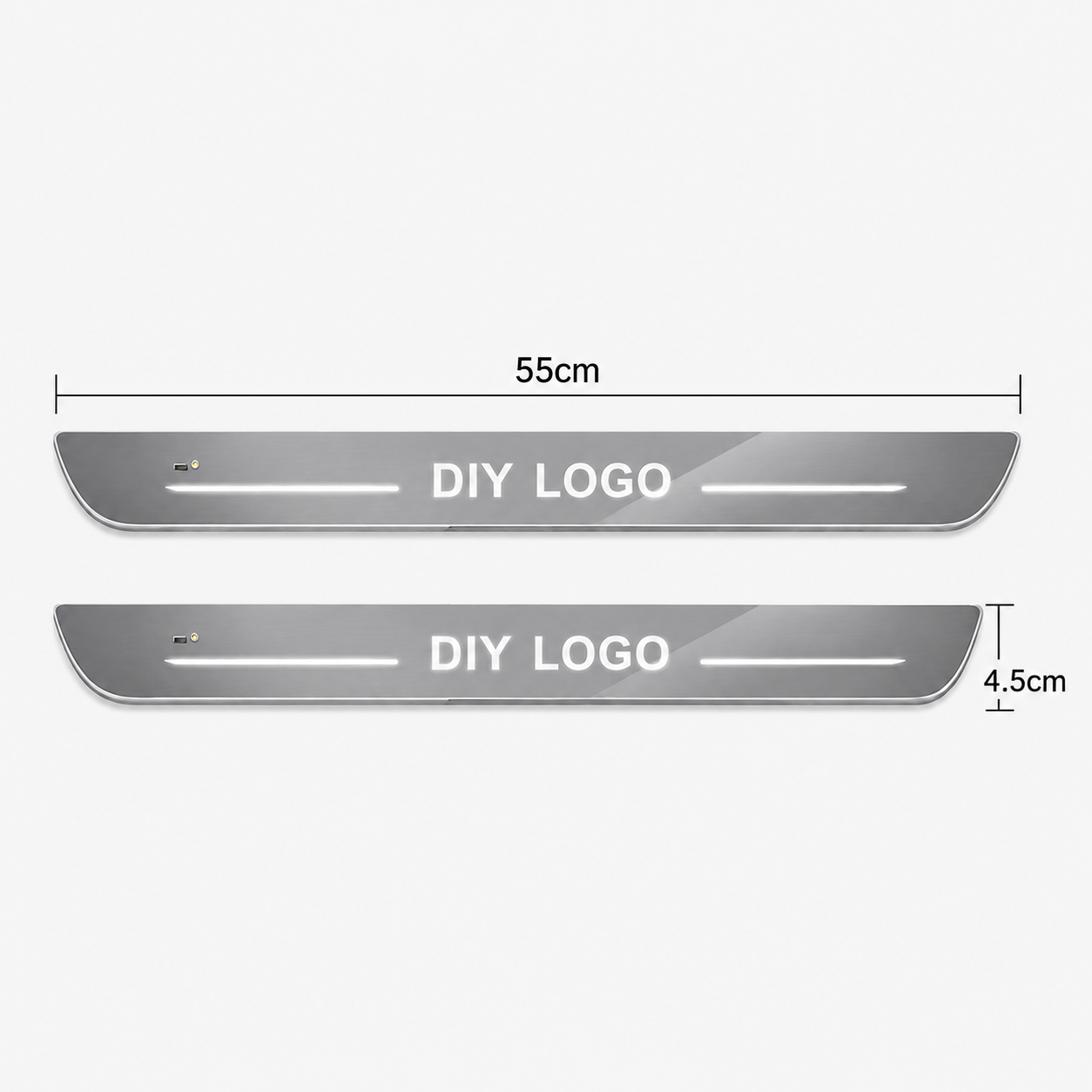 Rechargeable LED Car Door Sill Protector Lights