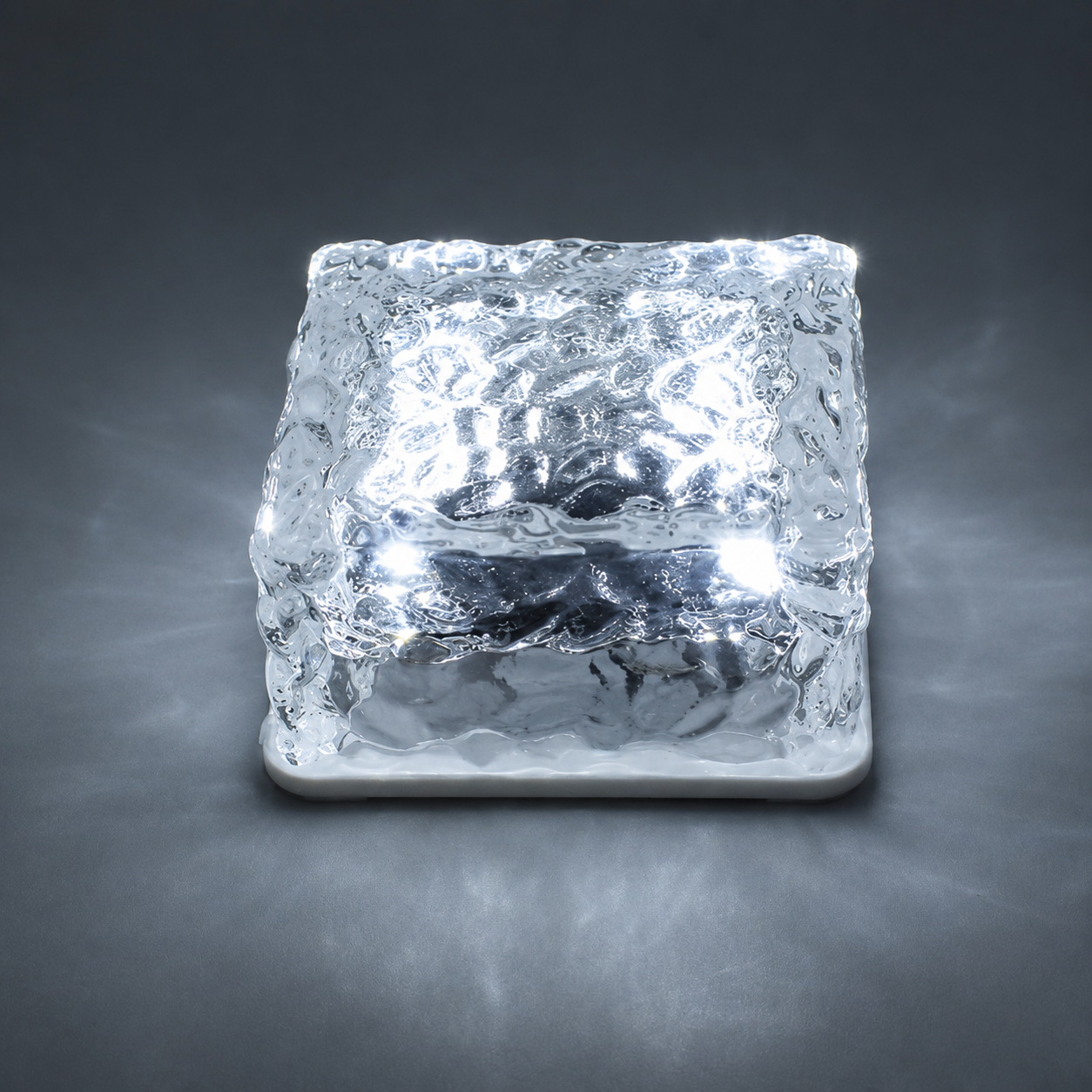 CrystalGlow Solar Ice Cube Garden Lights