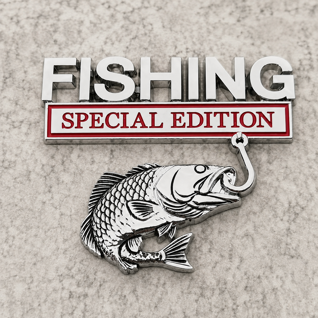 3D Fishing Special Edition Car Emblem