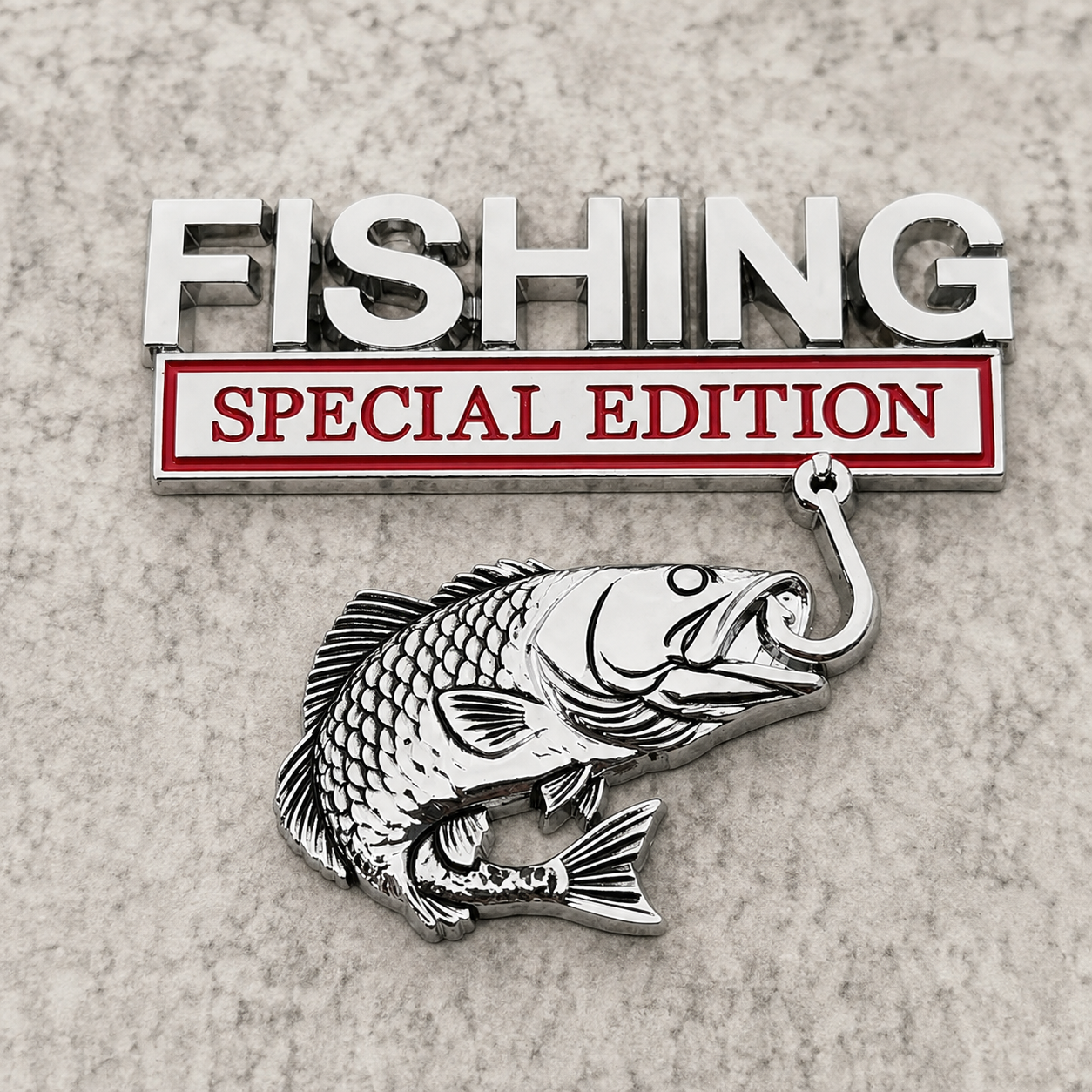 3D Fishing Special Edition Car Emblem