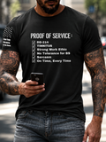 Mens Service-Proven Checklist Graphic Tee