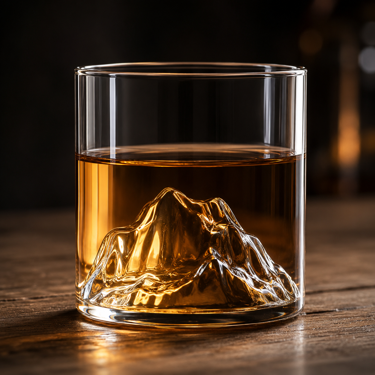 Mountain Peak Whiskey Glass