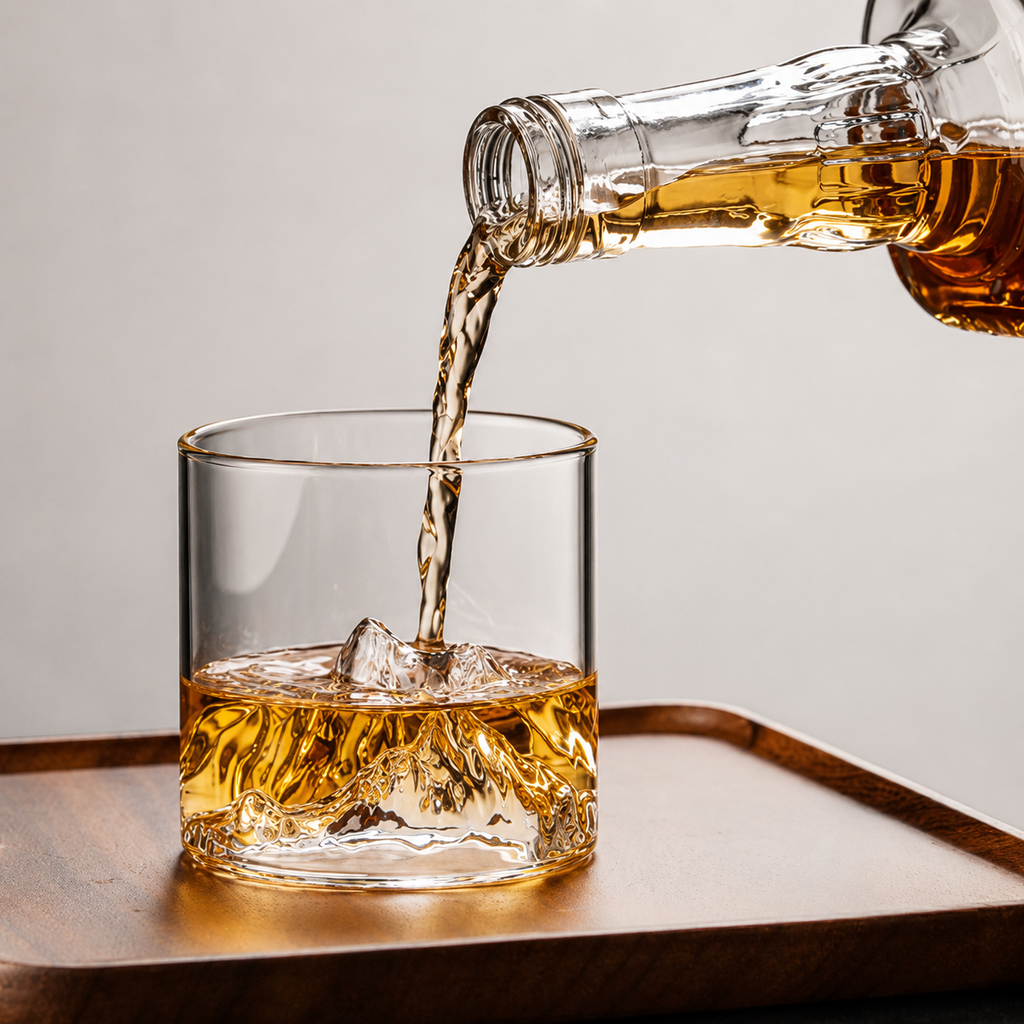 Mountain Peak Whiskey Glass