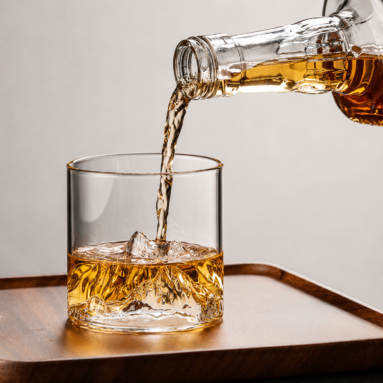 Mountain Peak Whiskey Glass
