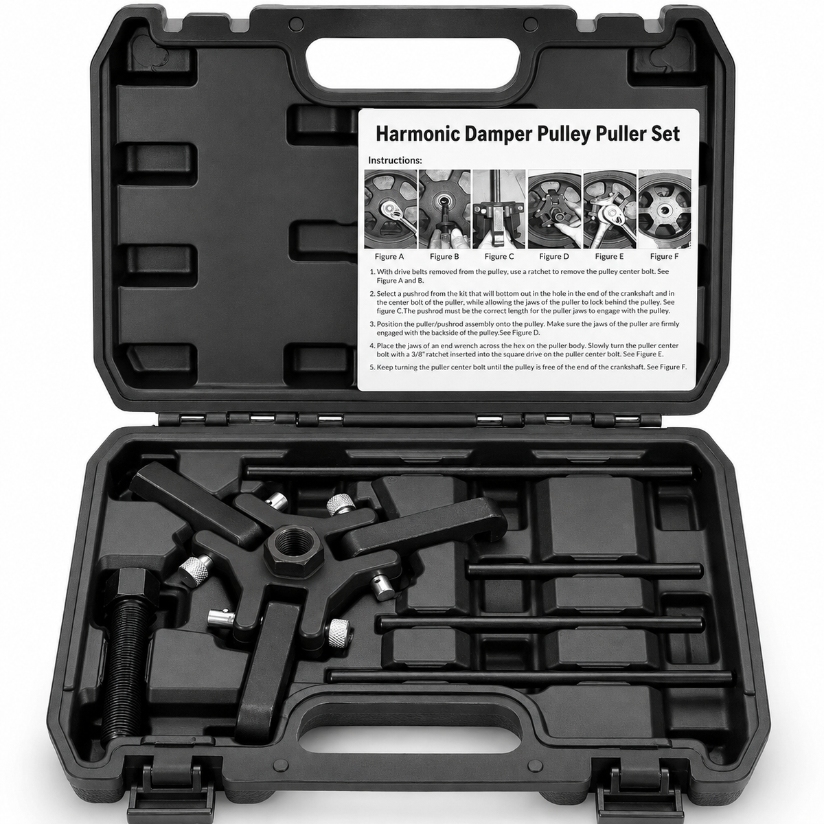 6-Piece Harmonic Balancer Puller Kit