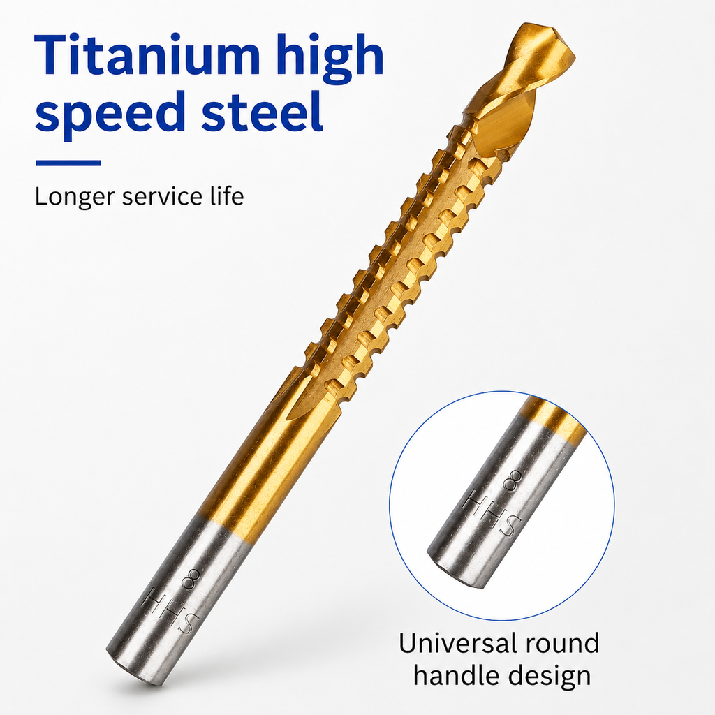 Drill, Enlarge and Shape with One Versatile Bit Set